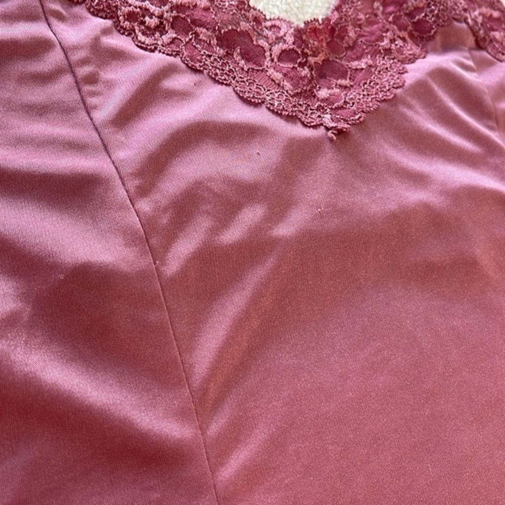 Victoria’s Secret pink lacy, silky Cami tank, sexy‎ size medium used - Picture 4 of 9